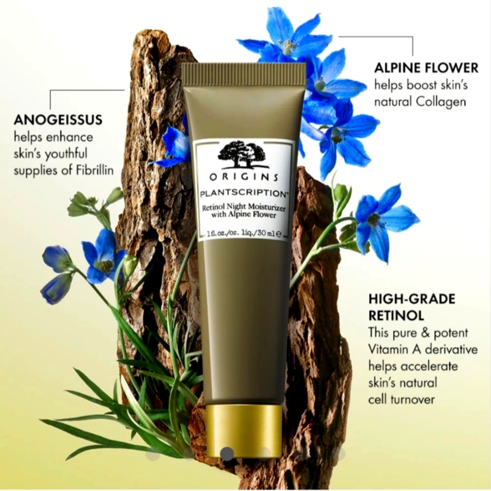 Origins Plantscription Retinol Night Moisturizer With Alpine Flower